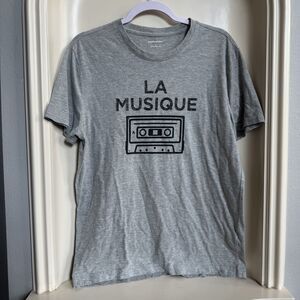 Banana Republic La Musique Cassette Graphic T-Shirt Size Medium